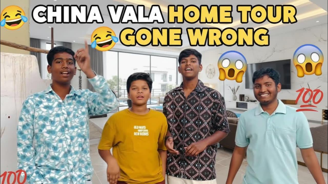 || Chinna vala home tour || chesam full comedy🤯 || and gone wrong china 💯l Kittu was fighted 🥵