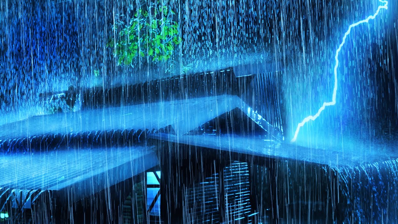 Засните За 3 Минуты С Грозой, Проливным Дождем И Громом ⛈️ Попрощайтесь С Бессонницей!