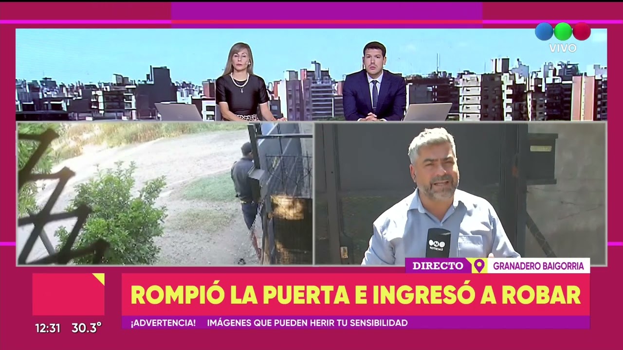 Rompió la puerta e ingresó a robar - TELEFE ROSARIO