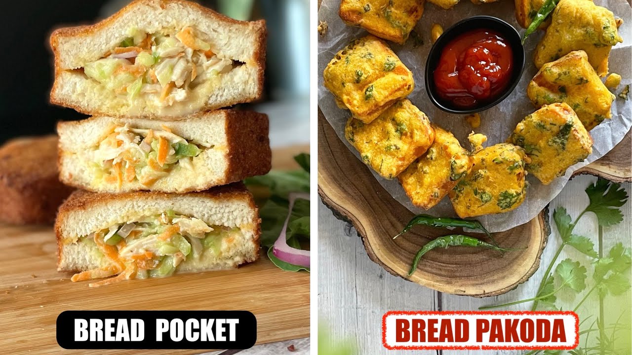 Top Dishes with Bread. Bread Pakoda Recipe. Bread Pocket Recipe