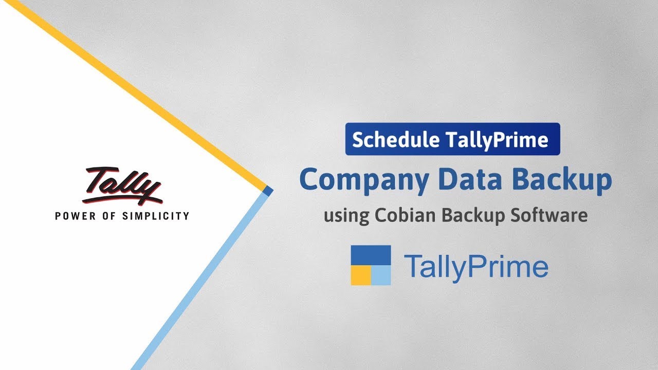 Free Schedule backup in Tally | How to Schedule TallyPrime Data Backup Using Cobian Backup Software