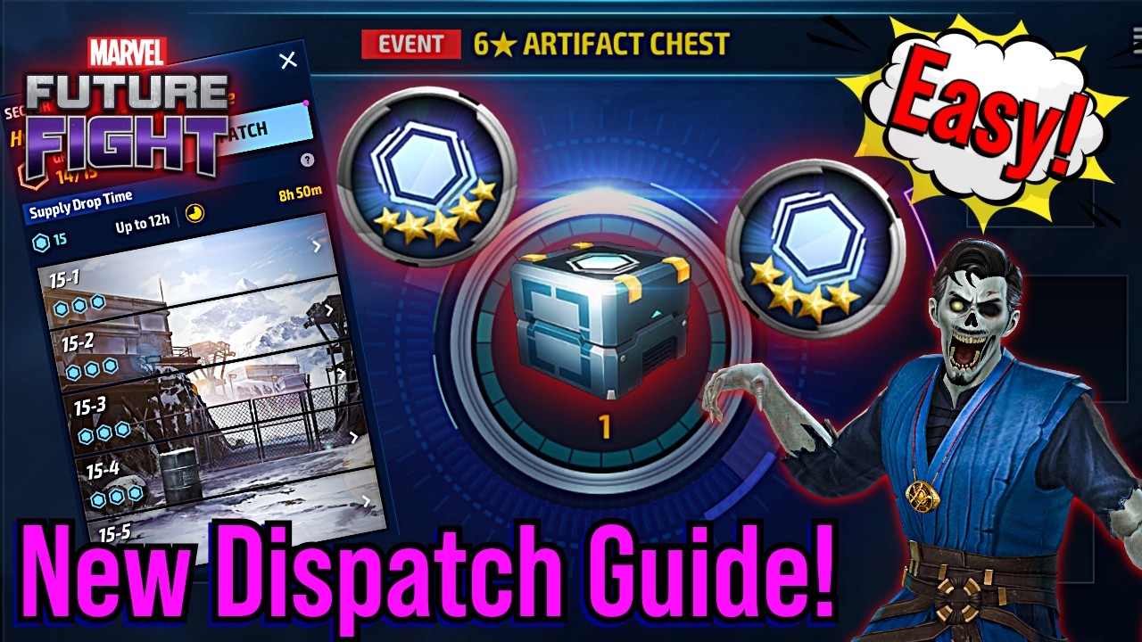 Полный гайд по 15-му сектору Dispatch! Бесплатный 6★ артефакт и легкое прохождение | Marvel Futur...