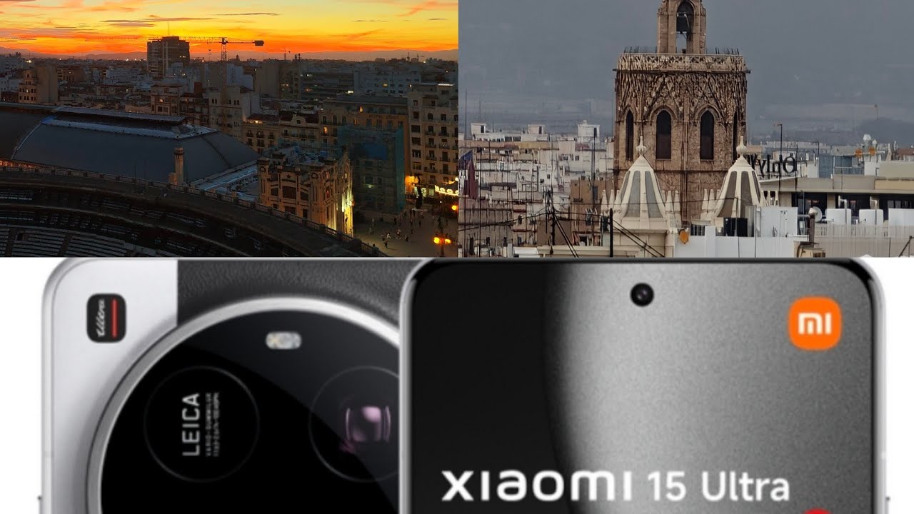 Xiaomi 15 ultra | Pruebo sus cámaras de noche en vídeo 4k. Atardecer 🌇 Valencia. 