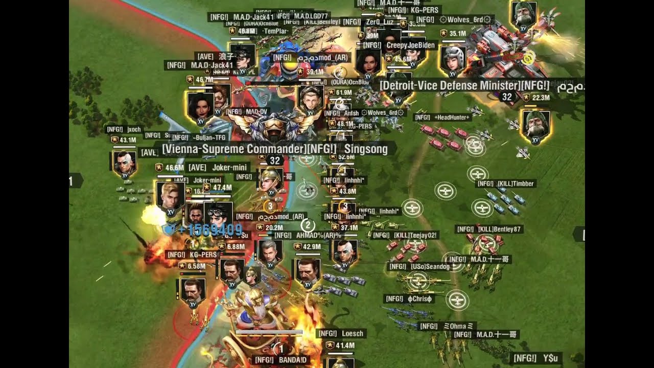 NFG! VS THE BIG AVENGERS ALLIANCE 💪😈 - WARPATH