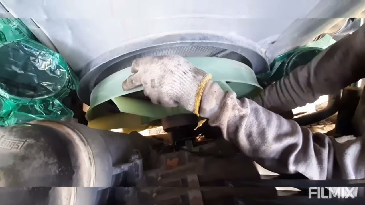 installation of fan blade ang adaptor bushing