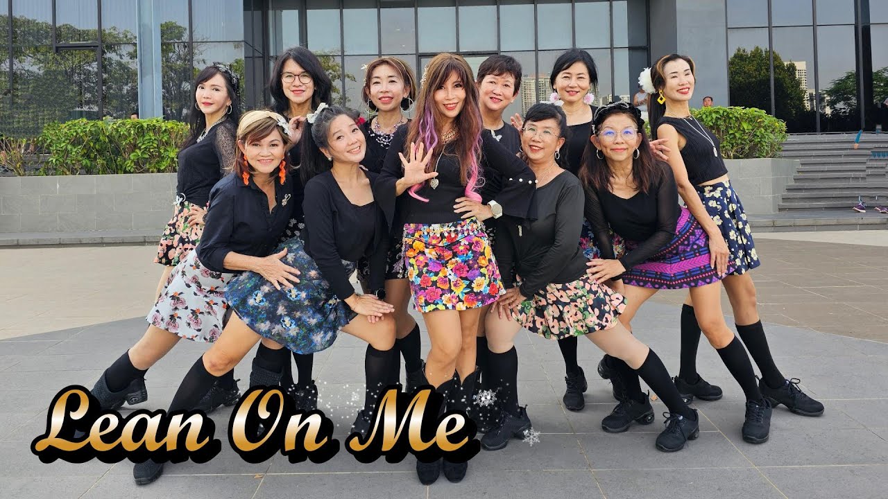 Lean On Me - Line dance (Karl-Harry Winson)#linedancelover