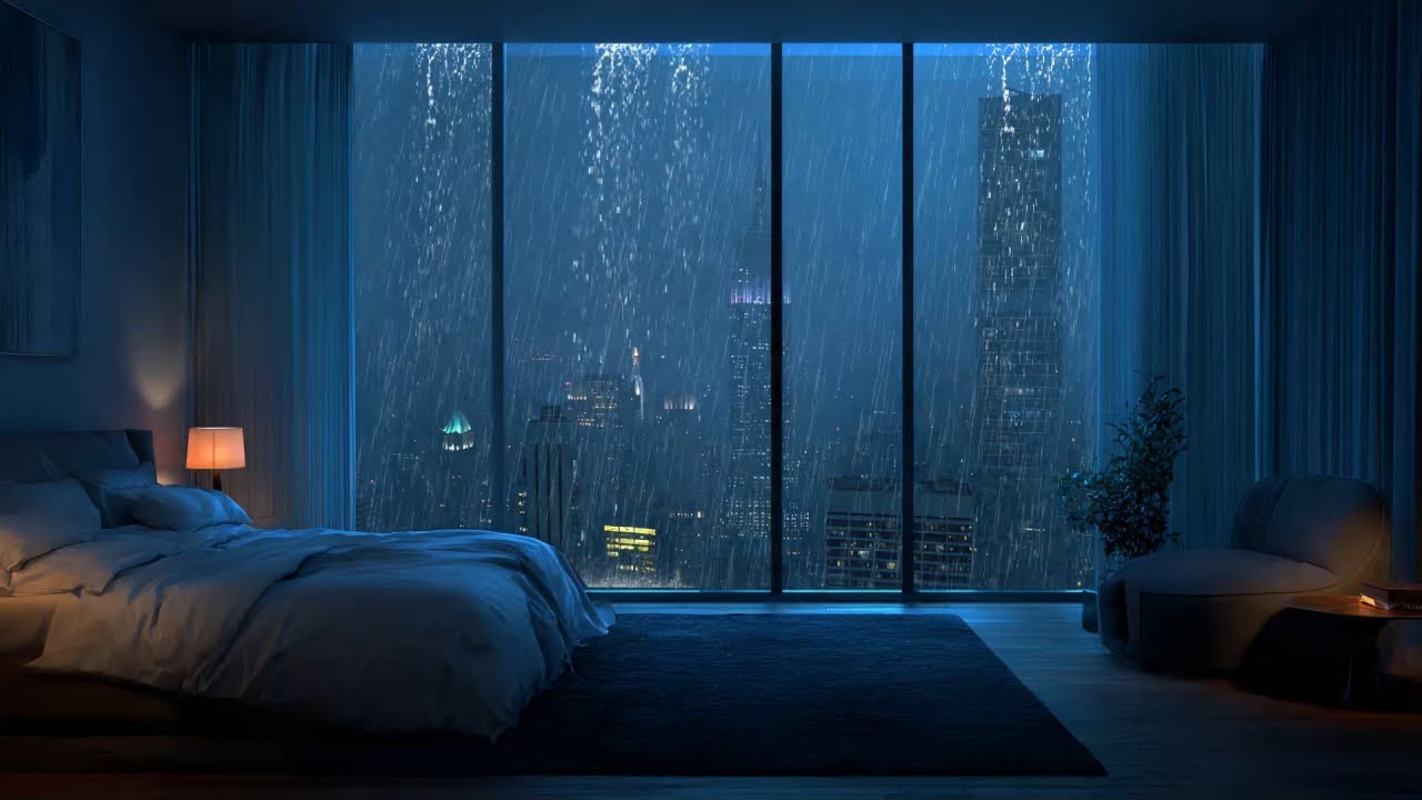 Nothing Interrupts the Rain Tonight: Drift to Sleep with City Rain Sounds 🌙🌧️ #1