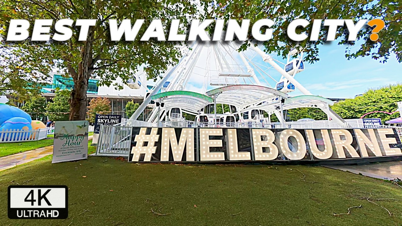 Is Melbourne the Best Walking City? Try This Ambient Walk - Docklands Walk | 4K