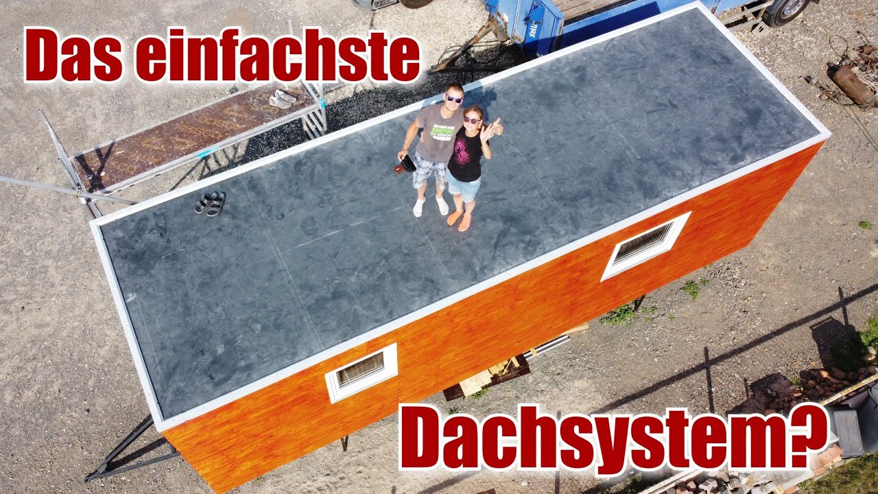 🏡Das AUTARKE TINY HOUSE bekommt sein EPDM DACH [F12]