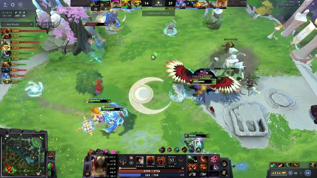 (7.37e) Dragon Knight Safe Lane 19/5/18 KDA - DotA 2 Gameplay Highlights