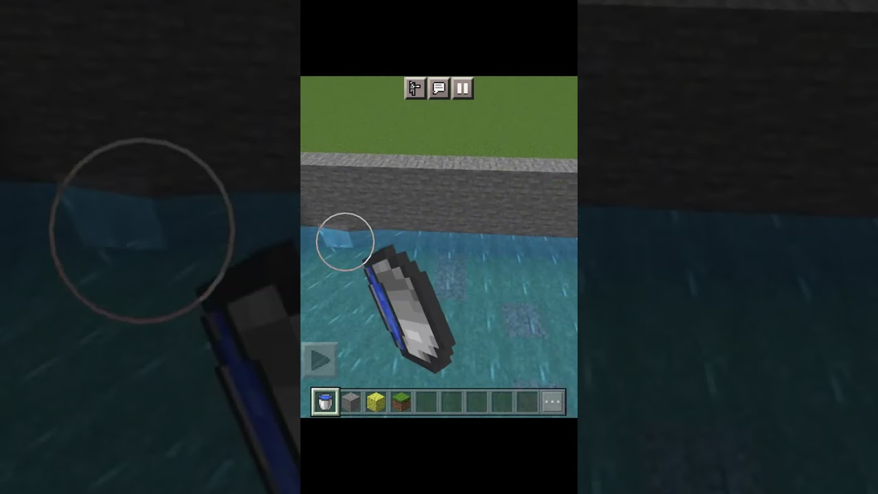How to make a mega tsunami in Minecraft #shorts