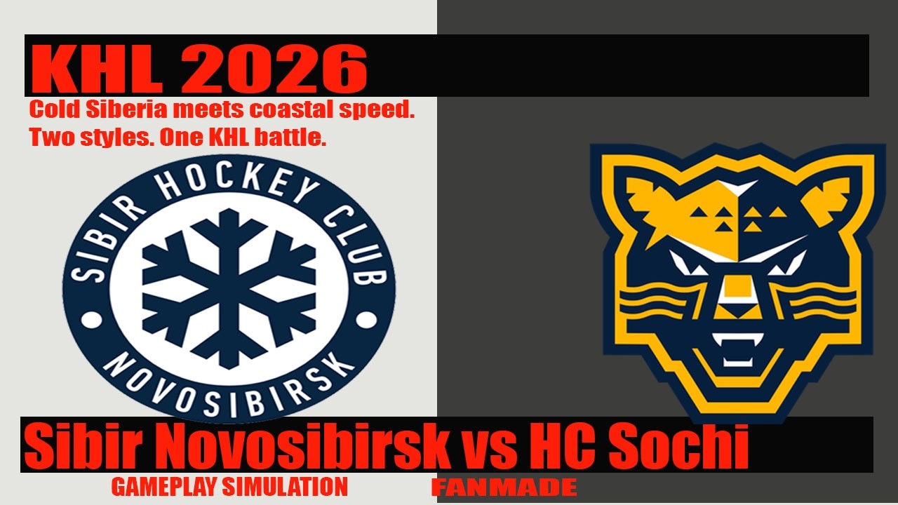 Sibir Novosibirsk vs HC Sochi | KHL 2026 | Gameplay Simulation