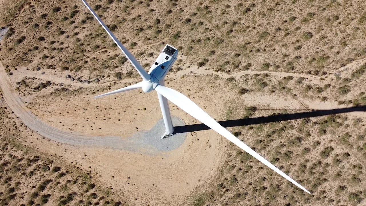 DJI MAVIC MINI Mojave desert wind turbines