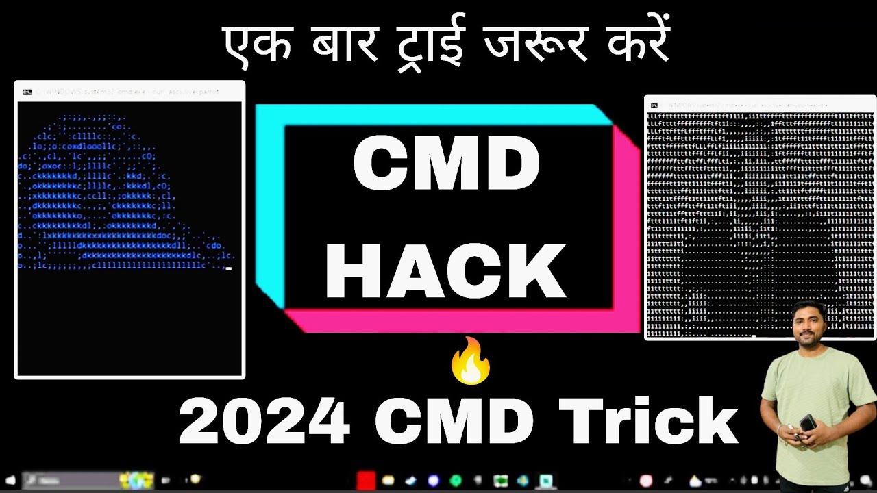 Curl ASCII.live | CMD amazing Tricks | CMD tricks 2024 | Amazing Tricks and tips | Parrot CMD |Human