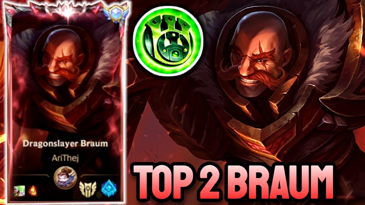 WILD RIFT BRAUM - TOP 2 BRAUM GAMEPLAY - GRANDMASTER RANKED