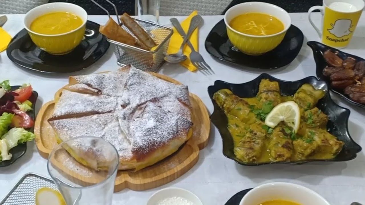 فطور سابع يوم رمضان 🌛 محشي كورجات أو كوسا بطريقة خرافية ، بسطيلة عائلية على طريقتي مملحة رائعة