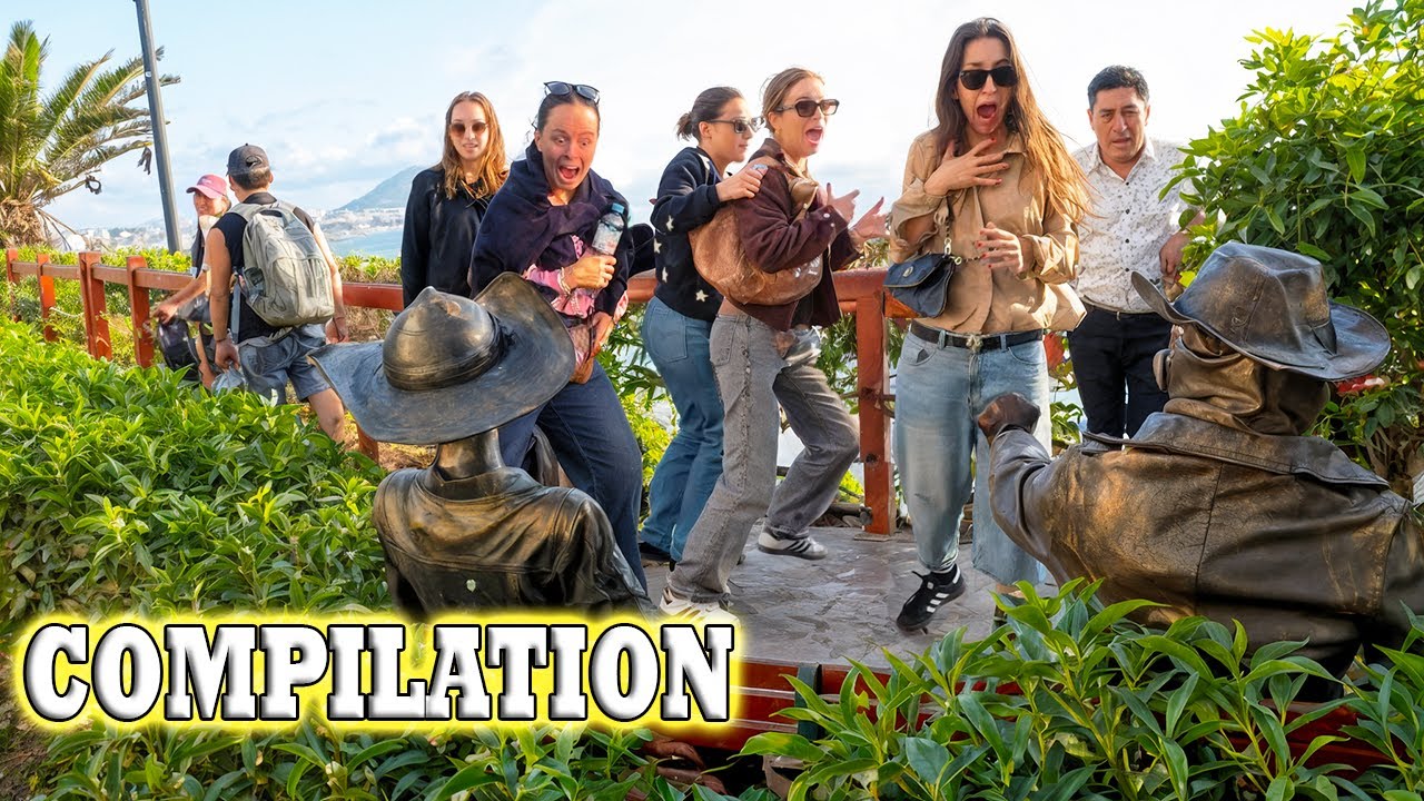 Only the best reactions with the statue prank 😂 you won't stop laughing at this joke