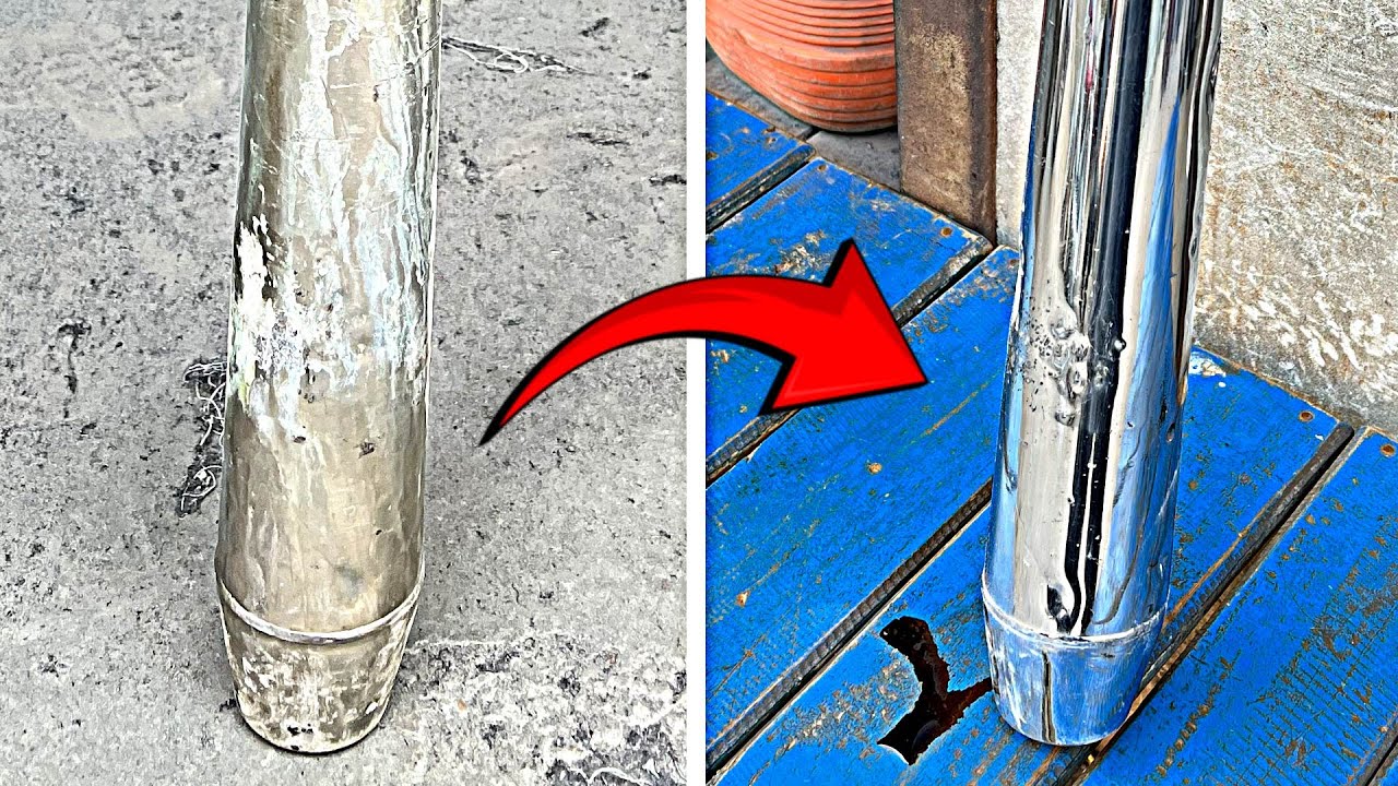 Welding And Electroplating A Broken Bike Silencer