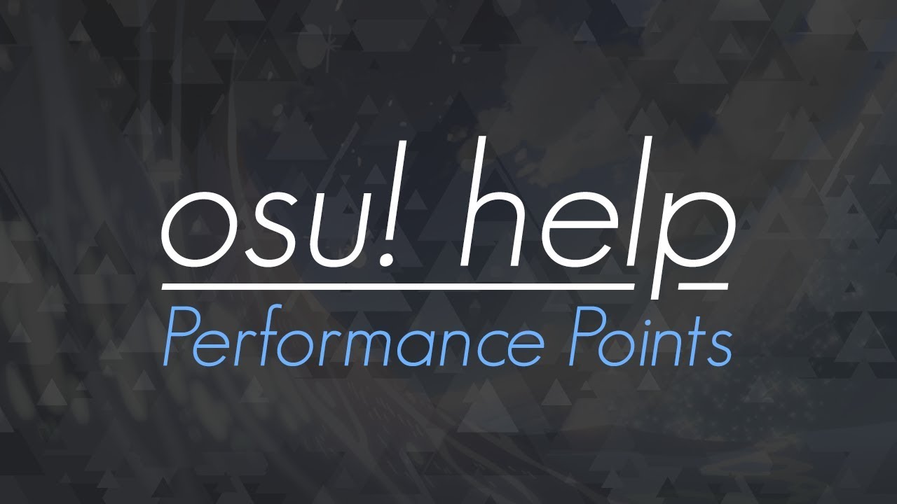 osu!help: Performance Points