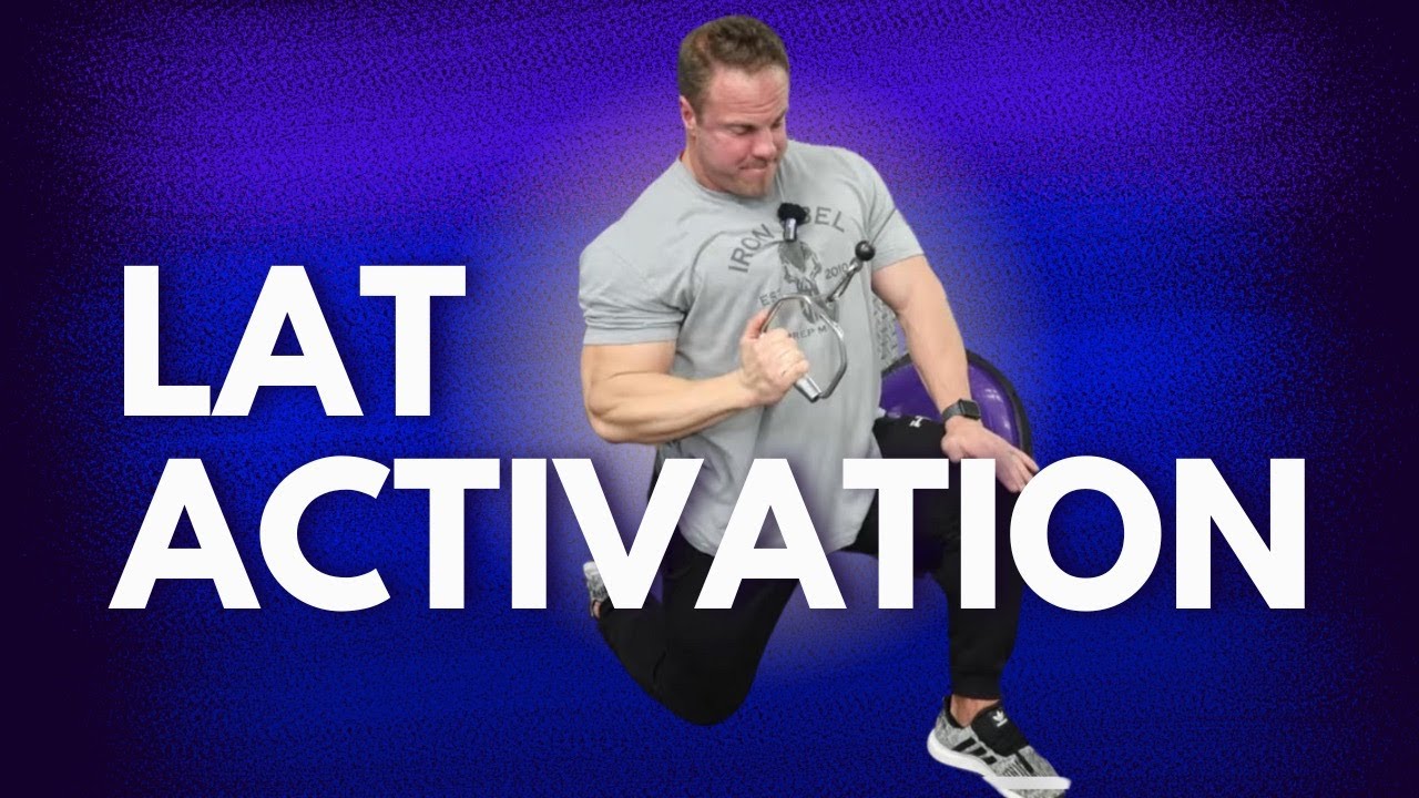 Kneeling High Cable Pull Down to Activate the Lats