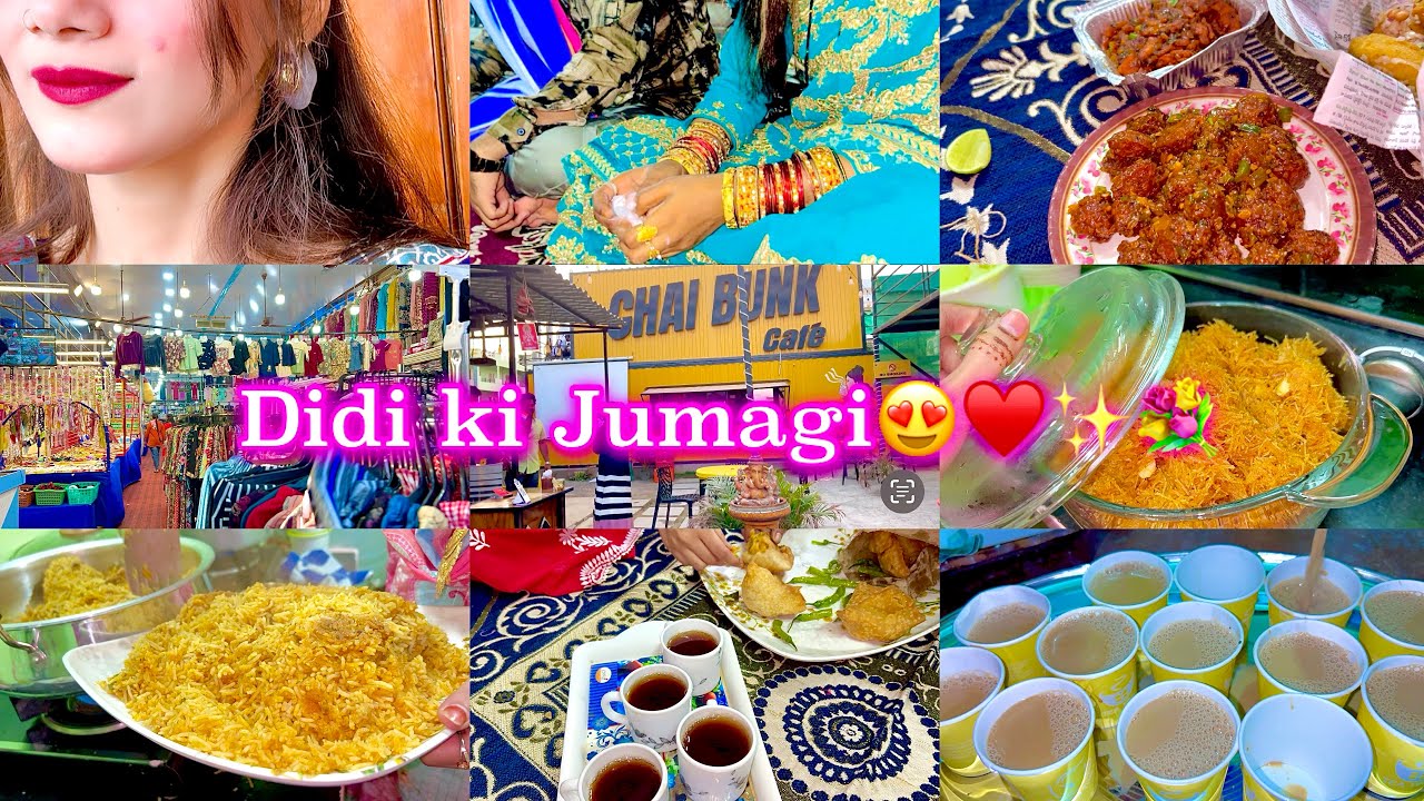 Rasam-E-Jumagi♥️😍🌸|Hyderabadi Rituals|Maroof ne banaya desert🫶🏻🥹|Shopping Day🛍️🛒Street Food🍱🍡