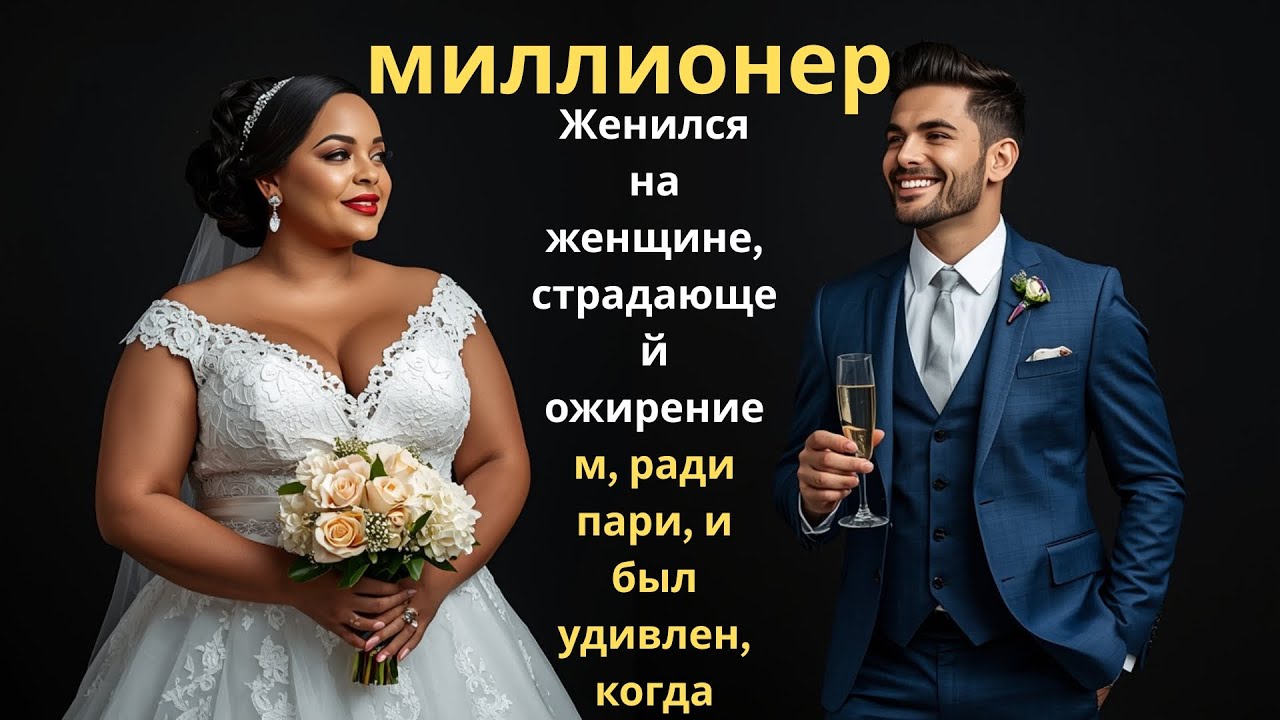Миллионер женится на женщине, страдающей ожирением, ради пари и удивляется, когда