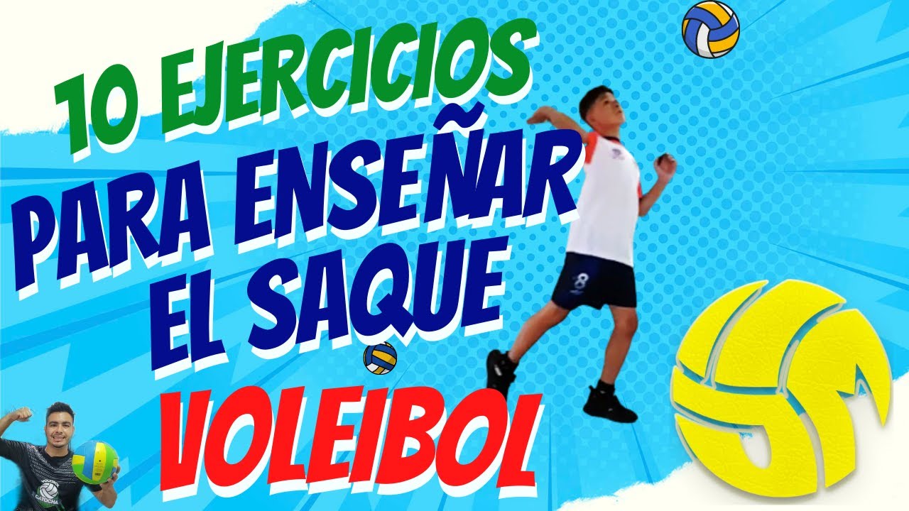 10 ejercicios de SAQUE o servicio de VOLEIBOL | metodología para la enseñanza del saque