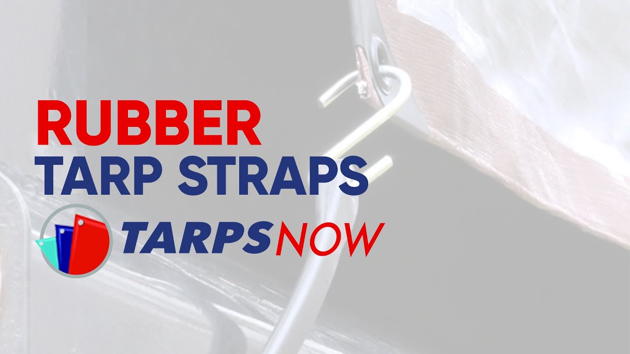 Tarps Now EPDM Rubber Tarp Straps with S Hooks - Heavy Duty Rubber Cords for Securing Tarps, Canvas