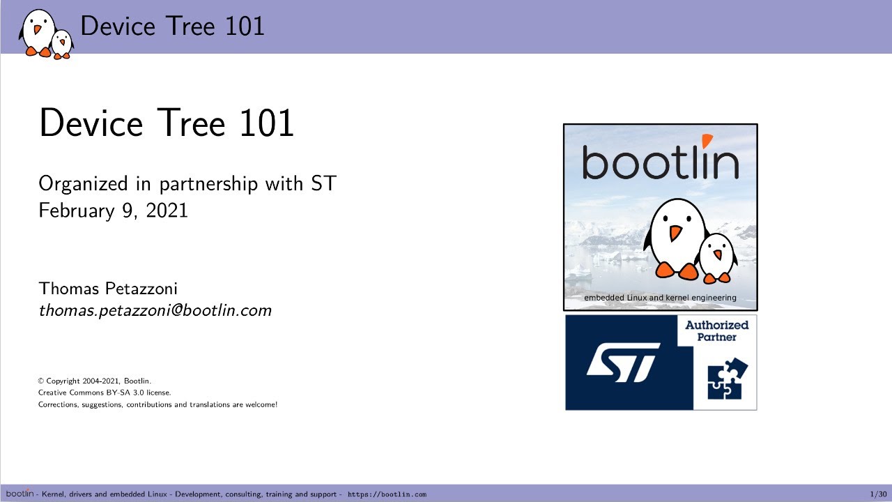 Device Tree 101 10:00 AM UTC+1 session