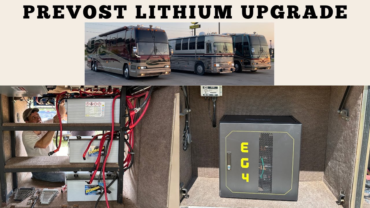 Обновление литиевой батареи Prevost EG4 WS500 Redodo