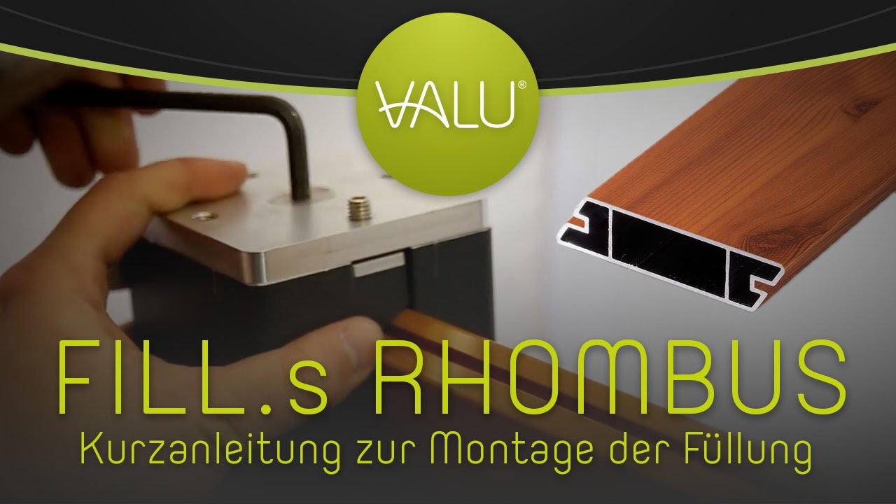 VALU Systemprofile - Einsetzen von Rhombus