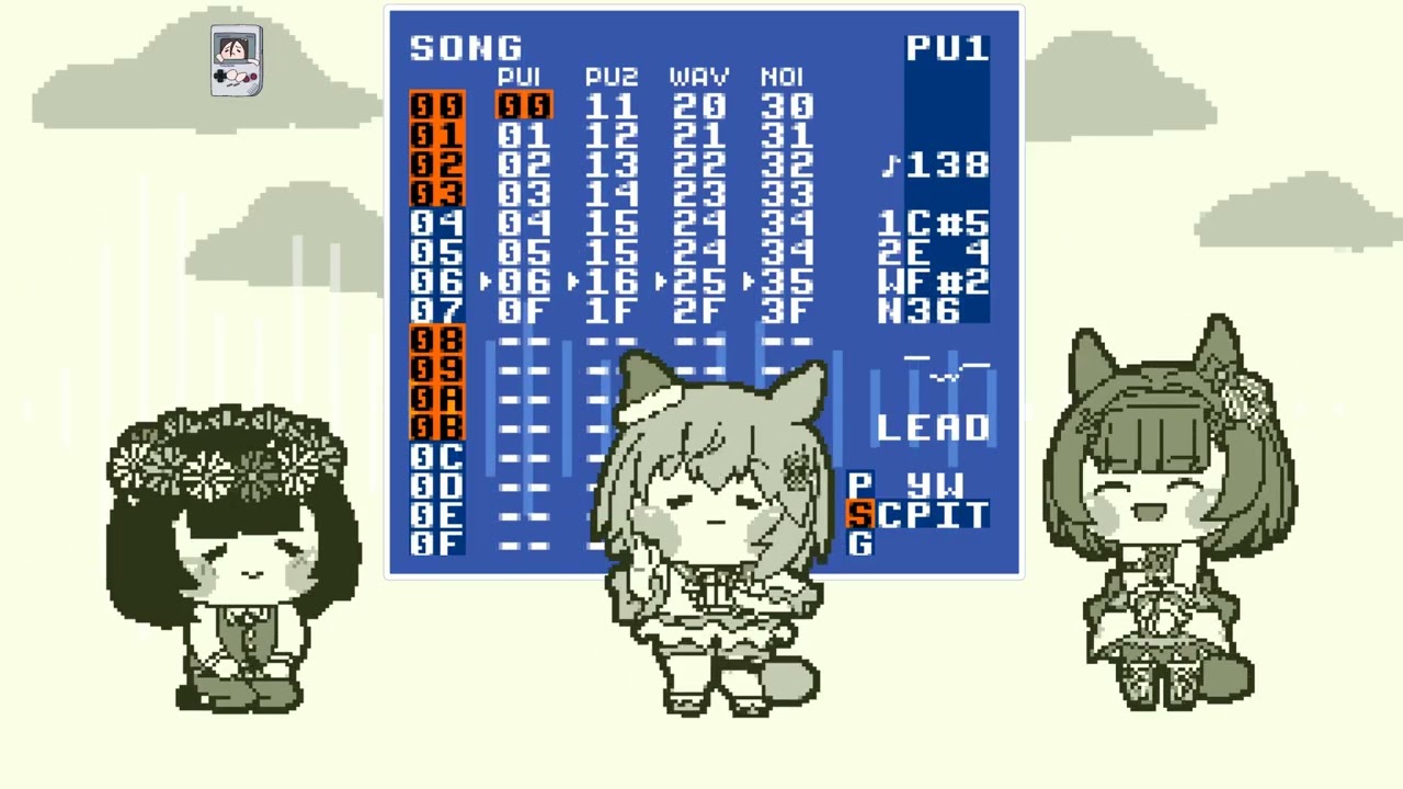 ゲームボーイとLSDjを使ってたぬき動画の名曲を聴いてみようのコーナー・青空のラプソディ編