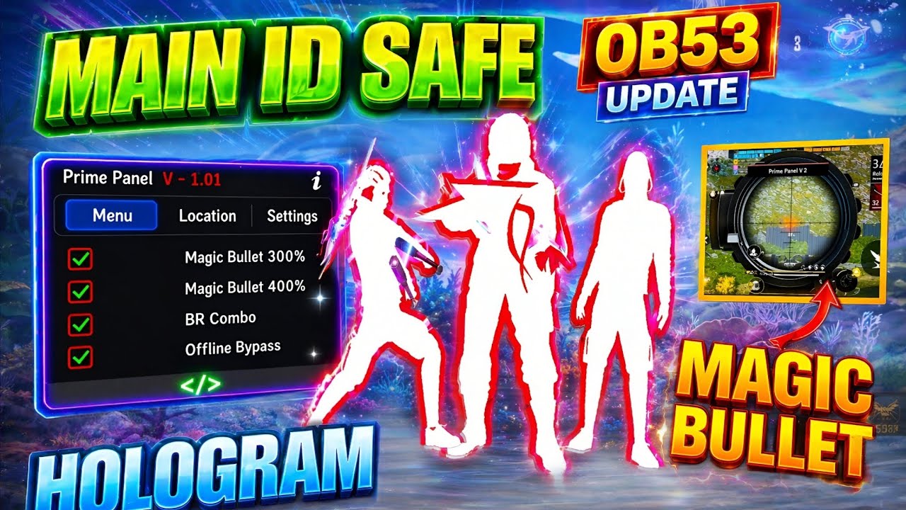 AIMKILL ☠️ MOD MENU 🔥Antiban FF Panel🔥Free Fire Injector🔥Ob53 Free Fire Hack😈FFpanel #nobatidao