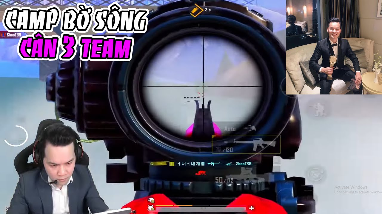 Bộ Bim | CAMP BỜ SÔNG - EM BỘ CÂN 3 TEAM CỰC CHẤT | PUBG Mobile