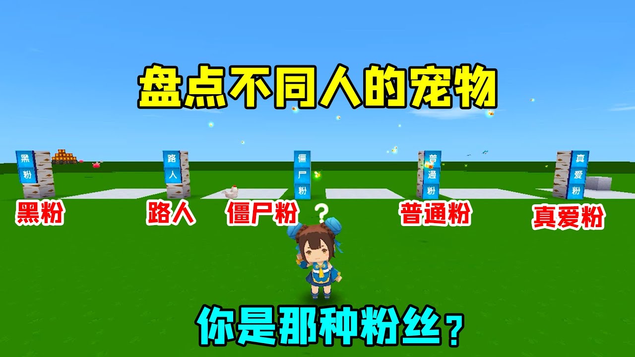 迷你世界：盘点不同人的宠物！你会有哪种宠物呢？