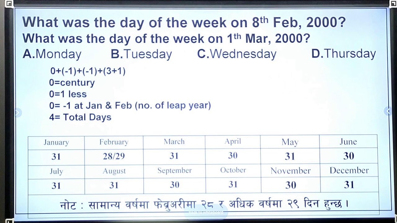 Date & Calendar | Daily IQ class by Tek Pant | Loksewa Aadda