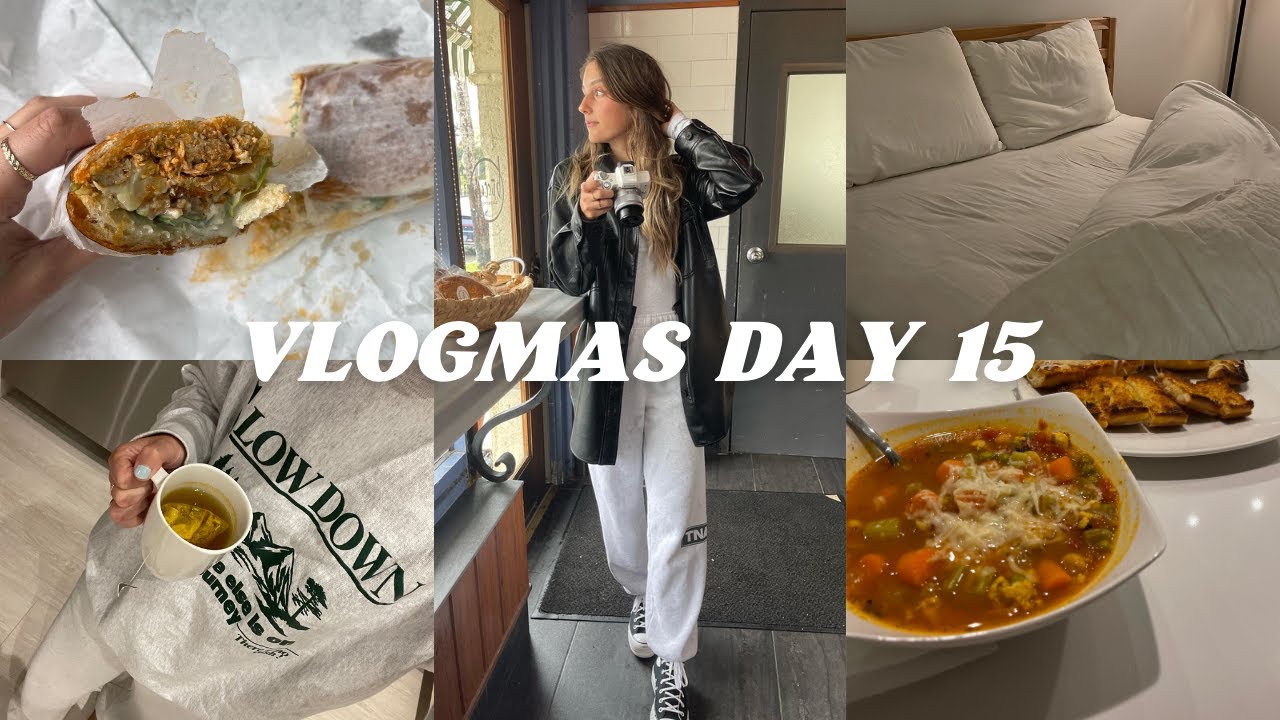 VLOGMAS DAY 15: workout with me, running errands & new soup recipe!