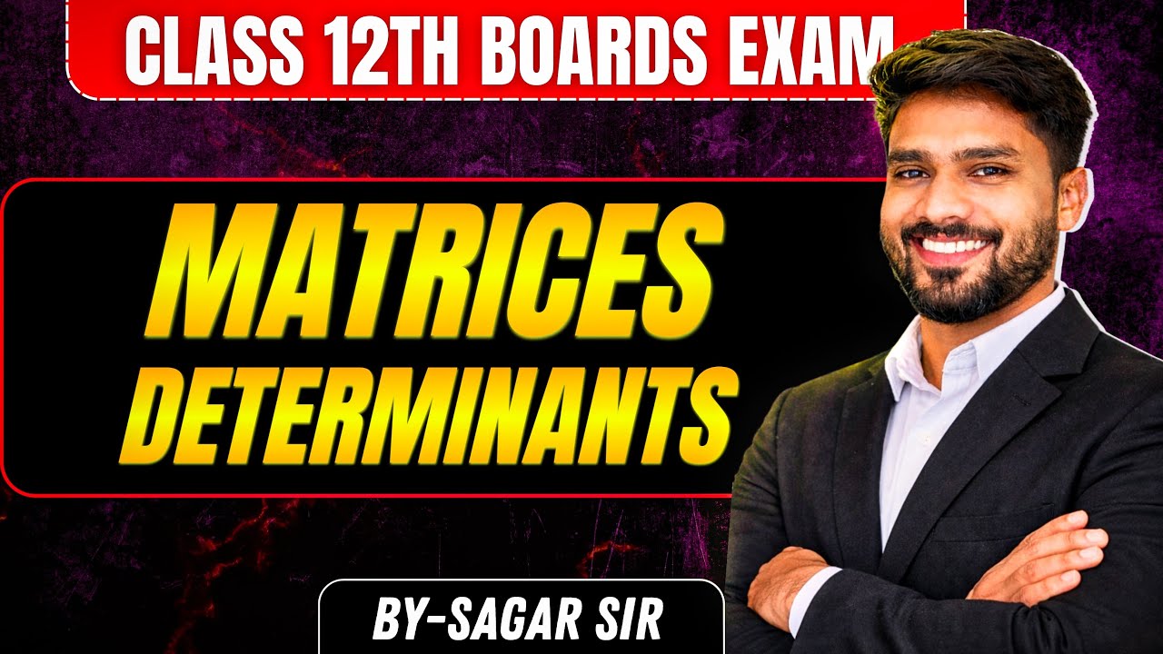 MATRICES DETERMINANTS MOST EXPECTED QUESTION 2026 || Sagar Sir