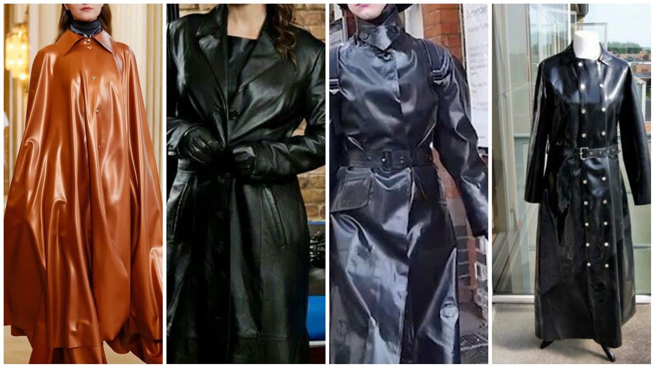 Best Designer Ideas For Beautiful Ladies Of Latex Long Coat Design