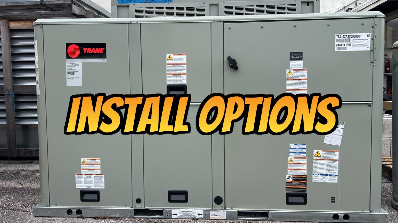 Installing Symbio Option Modules And Prepping Trane 8.5 Ton Precedent Package Unit For Installation