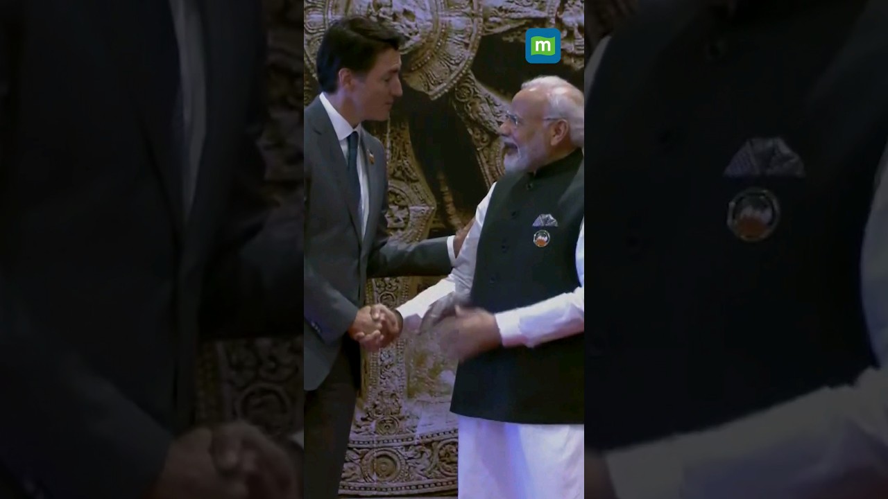 PM Modi Welcomes Canadian PM Justin Trudeau #g20 #g20summit #g20india #pmmodi #canada #justintrudeau