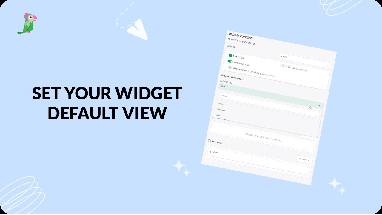 Control what visitors see first in your tawk.to widget
