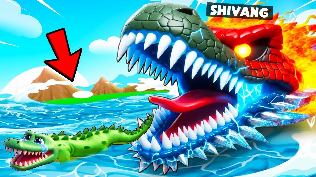 BECOMING THE BIGGEST CROCODILE TO EAT MY FRIENDS !!