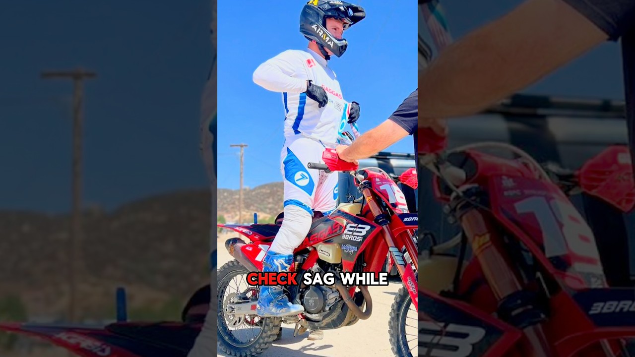 How to Set Dirt Bike Sag ✅ #dirtbike #motocross #suspension
