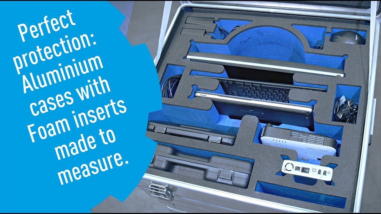 Aluminium boxes and foam inserts made to measure. Optimum protection. Everything from one source.
