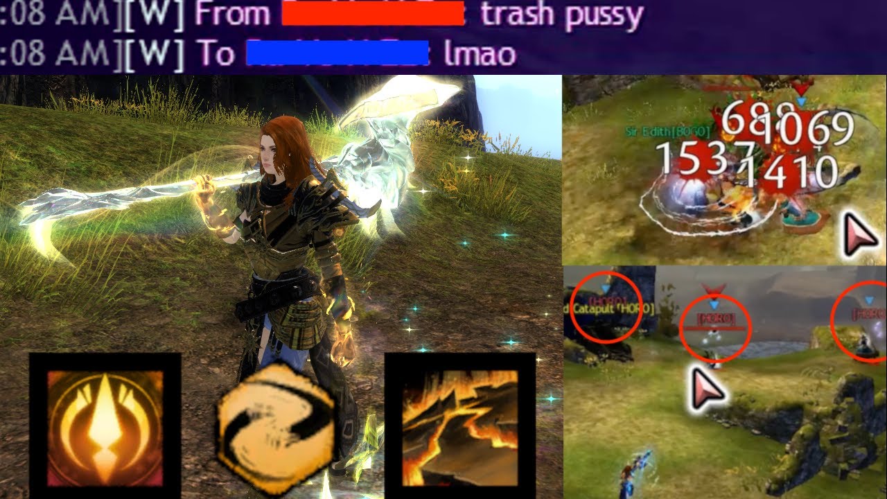 HAMBOW. - GW2 WARRIOR SOLO ROAMING - HAMMER & LONGBOW Spellbreaker