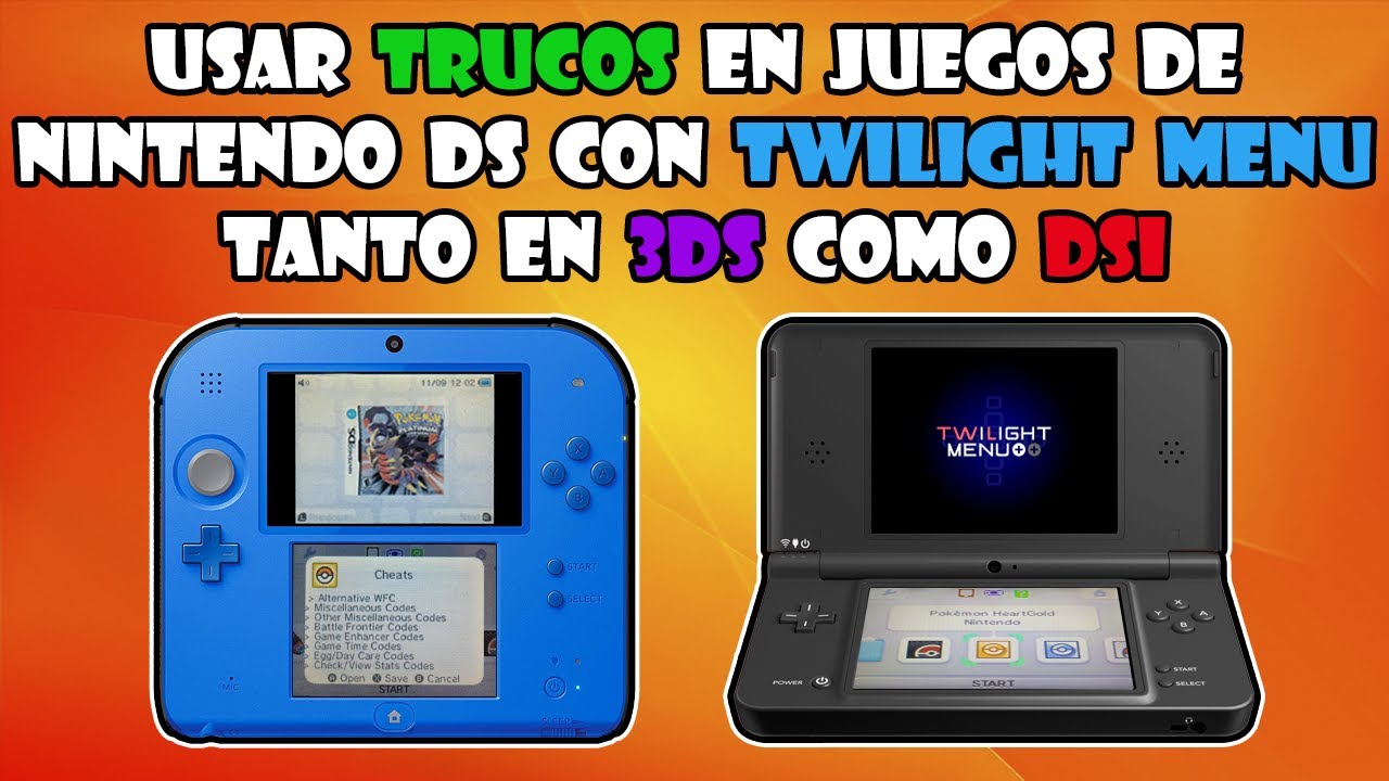 Usar TRUCOS en juegos de NDS con TWILIGHT MENU++ (3DS y DSi). [2021]