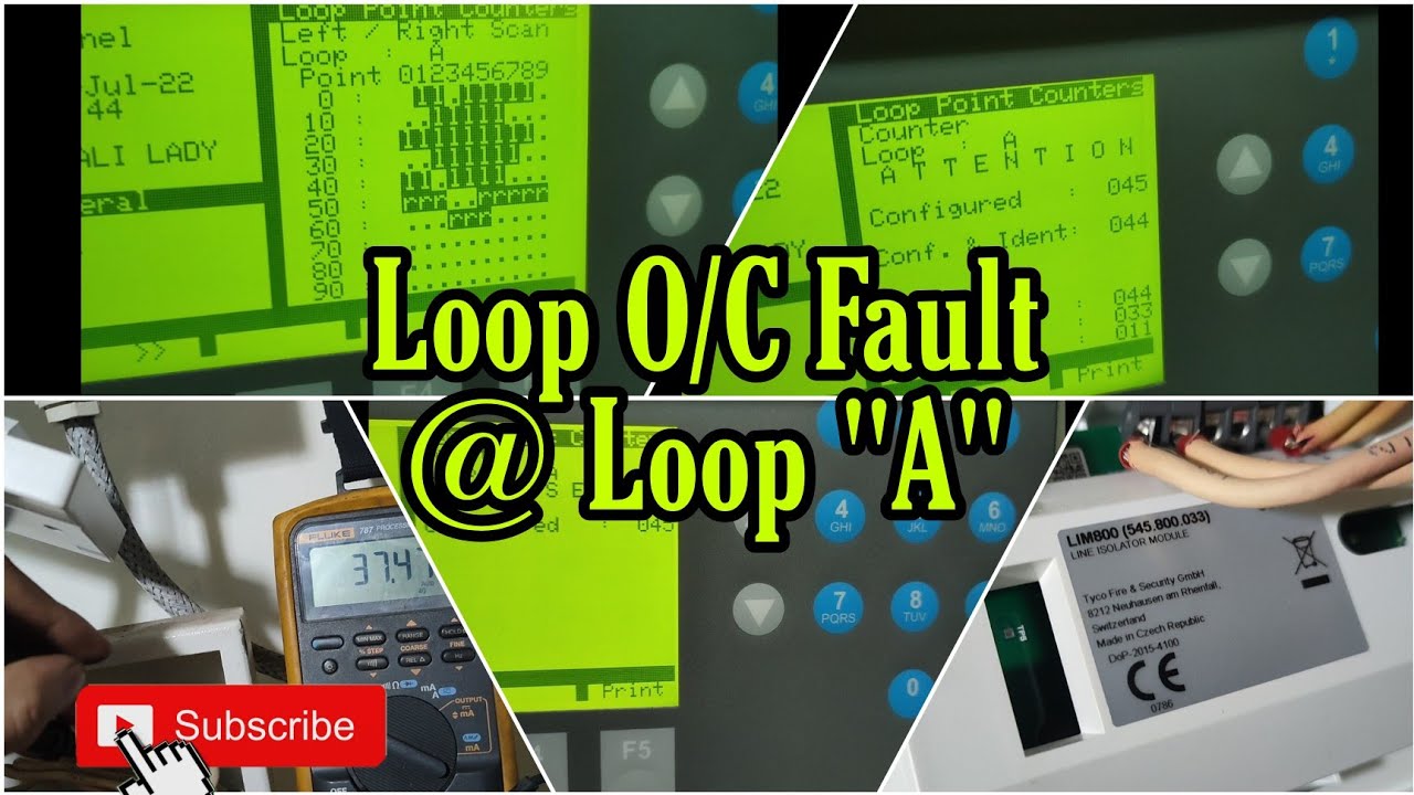 Troubleshooting fire alarm system || Loop O/C Fault || Zone 000 A Loop fault || Minerva