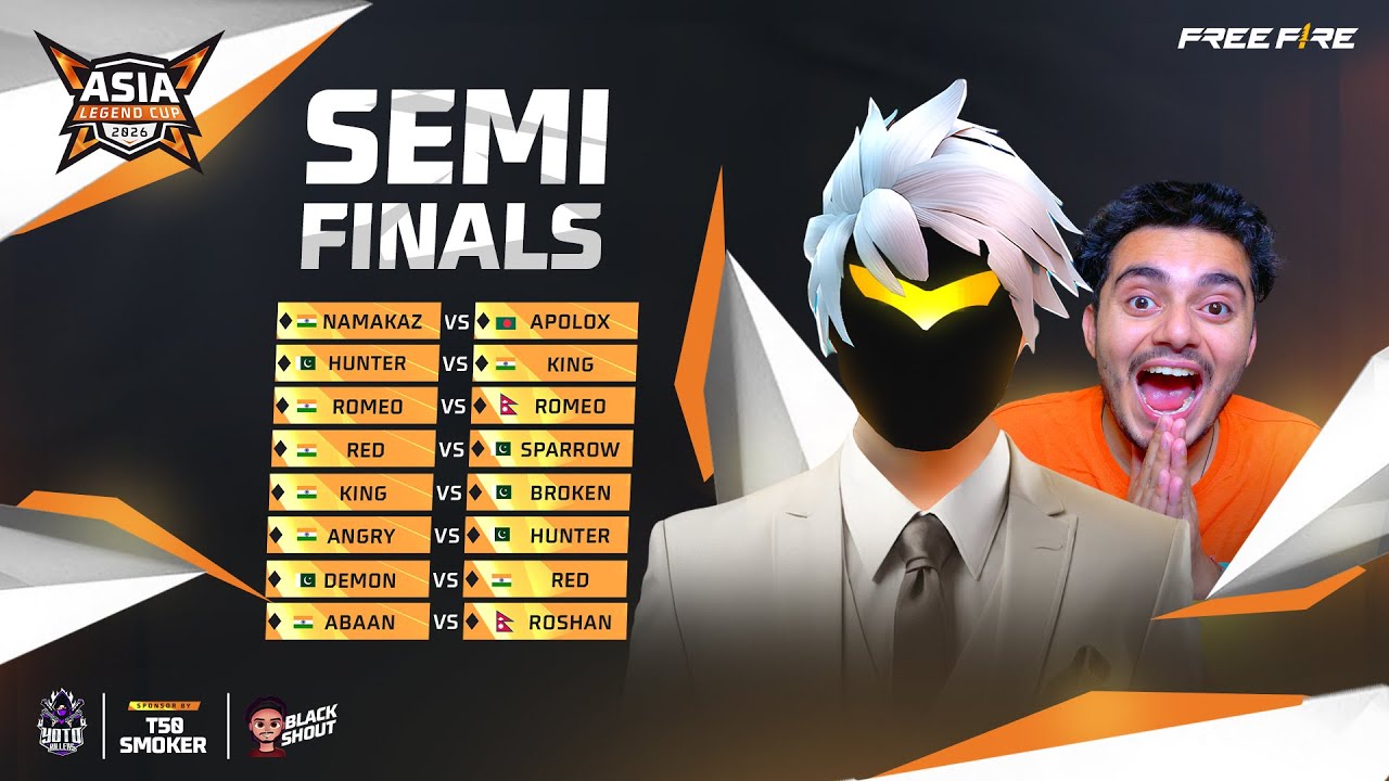 ASIA LEGEND CUP 🏆SEMIFINAL 1VS1 🇮🇳🇵🇰🇳🇵🇧🇩⚔️🔥 | LEAGUE MATCHES DAY 1