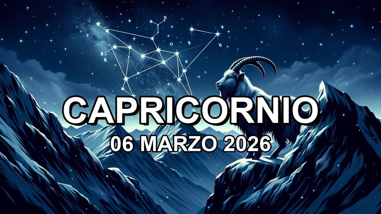Horóscopo de hoy ♑︎ CAPRICORNIO - 06 Marzo 2026 #capricorniohoroscopo